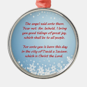 Christliches religiöses Weihnachtsgeschichteluke- Ornament Aus Metall