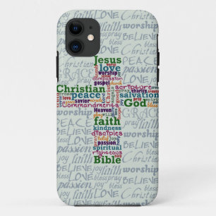 Christliches Religiöses Wortkreuz Case-Mate iPhone Hülle