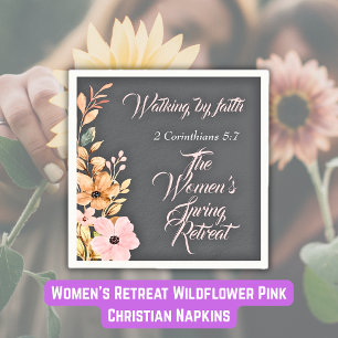 Christliches Retreat für Frauen im Frühling Wildbl Serviette