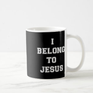 Christliches Retro-Zitat, das ich zu Jesus Funny B Kaffeetasse