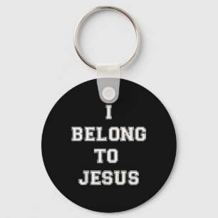 Christliches Retro-Zitat, das ich zu Jesus Funny B Schlüsselanhänger