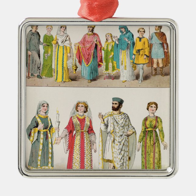 Christliches römisches Kleid Ornament Aus Metall (Vorne)