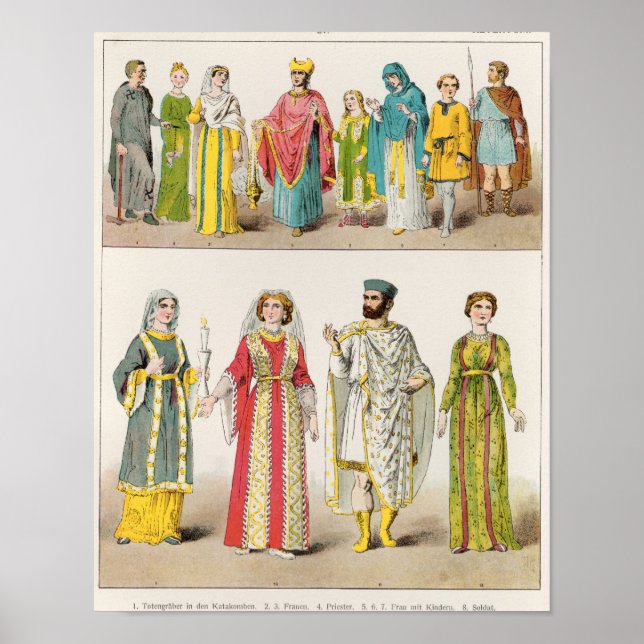 Christliches römisches Kleid Poster (Vorne)