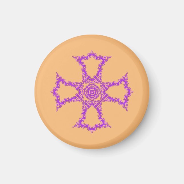 Christliches rotes Kreuz Magnet (Vorne)
