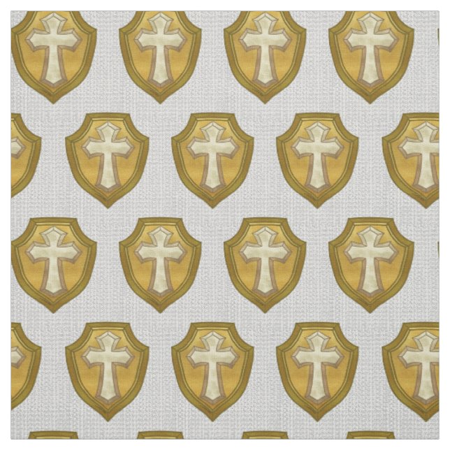 Christliches Schildkreuz Stoff (Muster)
