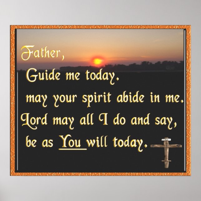 Christliches Schrift-Poster Poster (Vorne)