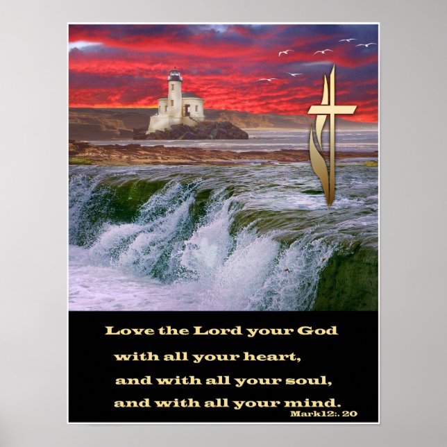 Christliches Schriften-Poster Poster (Vorne)