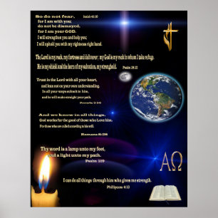 Christliches Schriften-Poster Poster