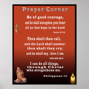 Christliches Schriftplakat Poster