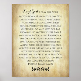 Christliches Schutzgebet Poster