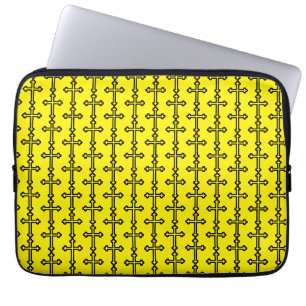 Christliches Schwarzes Kreuz Laptopschutzhülle
