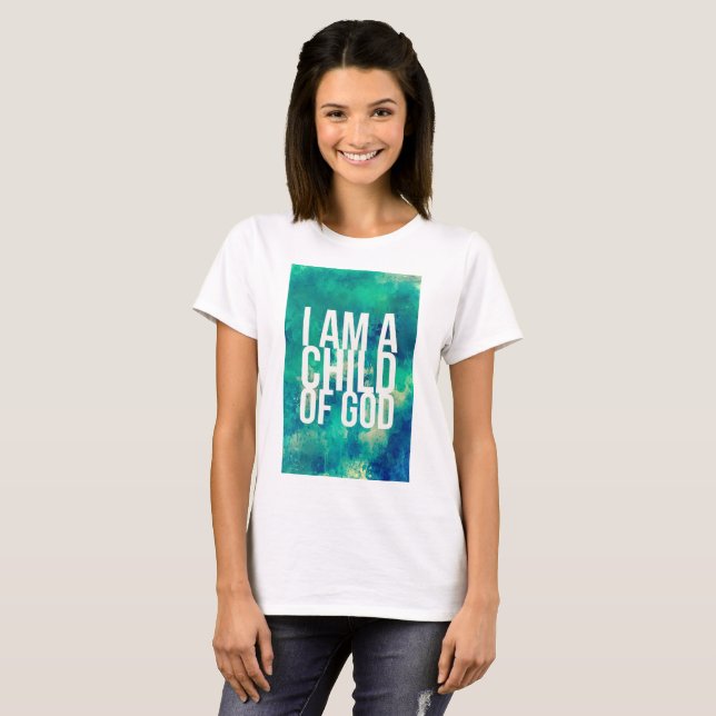 Christliches Shirt: Ich bin ein Kind des Gottes T-Shirt (Vorne ganz)