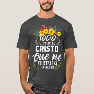 Christliches Spanisches Geschenk Frauen Religionsb T-Shirt