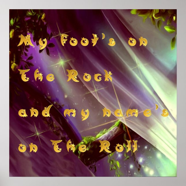 Christliches Sprichwort-Poster Poster (Vorne)