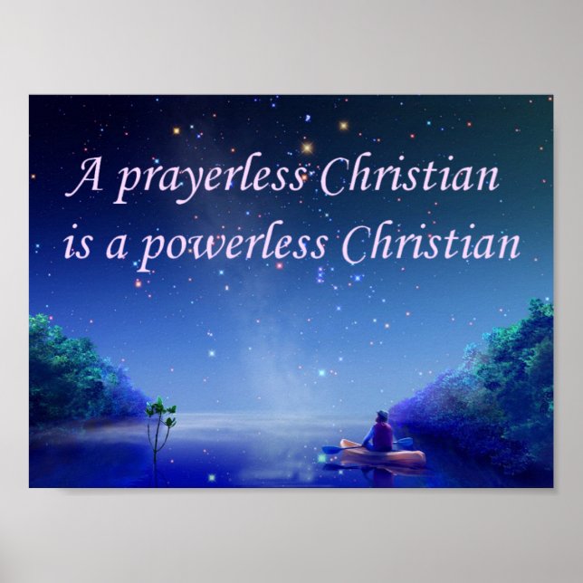 Christliches Sprichwort-Poster Poster (Vorne)