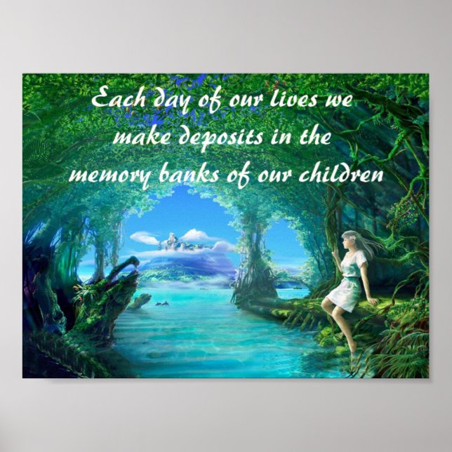 Christliches Sprichwort-Poster Poster (Vorne)