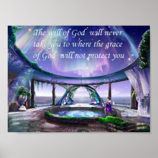 Christliches Sprichwort-Poster Poster