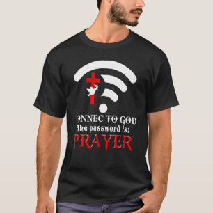 Christliches Sprichwort Verbindung mit Gott herste T-Shirt