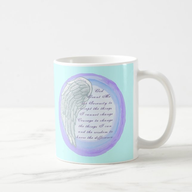 Christliches Stille Gebet Wing Kaffeetasse (Rechts)