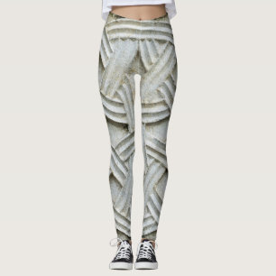 Christliches Stone Carving Altes Muster Leggings