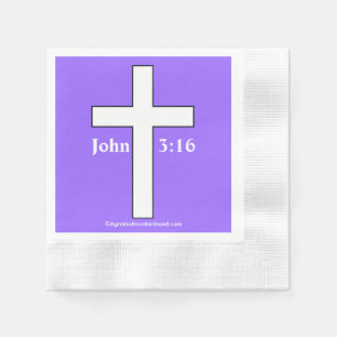 Christliches Symbol Kreuz Serviette