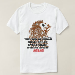 Christliches T Shirt Der Löwe des Stammes von Jud