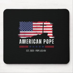 Christliches T-Shirt des amerikanischen Papstes Le Mousepad