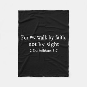 Christliches T-Shirt Gehe im Glauben und nicht im Fleecedecke
