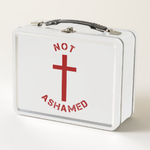 Christliches und nicht beschämendes Rotes Kreuz un Metall Lunch Box