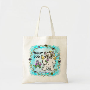 Christliches Vertrauen Gott Kitty Katze Tragetasche