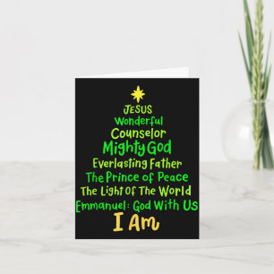 Christliches Weihnachten Jesus Bibel Namen Xmas Ba Karte
