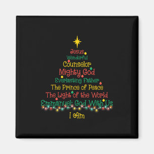 Christliches Weihnachten Jesus Bibel Namen Xmas Ba Magnet