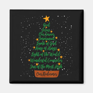 Christliches Weihnachten Jesus Bibel Namen Xmas Ba Magnet