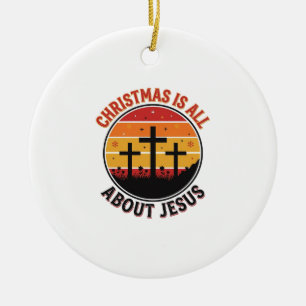 Christliches Weihnachten Jesus Sonnenuntergang Kre Keramik Ornament