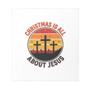 Christliches Weihnachten Jesus Sonnenuntergang Kre Notizblock