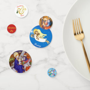 Christliches Weihnachts-Party Segen und Wünsche Konfetti