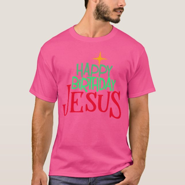 Christliches Weihnachtsfest Geburtstag Jesus Fraue T-Shirt (Vorderseite)