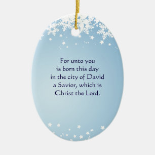 Christliches Weihnachtsgeschichteluke-2 datiertes Keramikornament