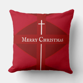 Christliches Weihnachtsrot Kissen