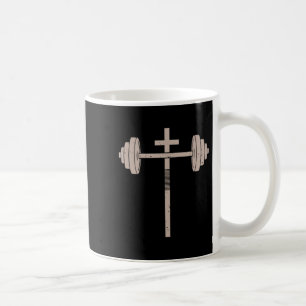 Christliches Workout Hantel Kreuz Hantel Gym Jesus Kaffeetasse