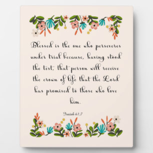 Christliches Zitat Art - Isaiah 61:7 Fotoplatte