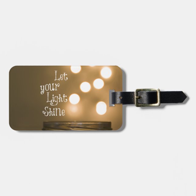 Christliches Zitat aus der Inspirationsbibel Gepäckanhänger (Vorderseite horizontal)