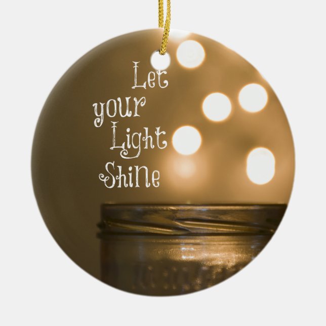Christliches Zitat aus der Inspirationsbibel Keramikornament (Vorne)