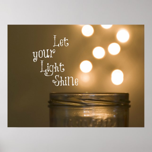 Christliches Zitat aus der Light Shine Bible Verse Poster (Vorne)