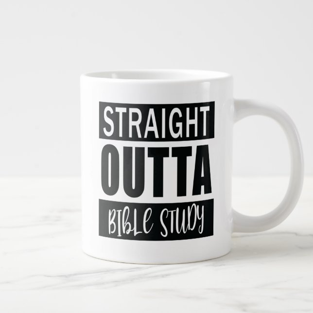 Christliches Zitat aus der lustigen Bibel Jumbo-Tasse (Rechts)