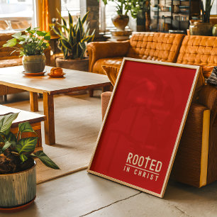 Christliches Zitat von Red Rooted, Zitat Poster