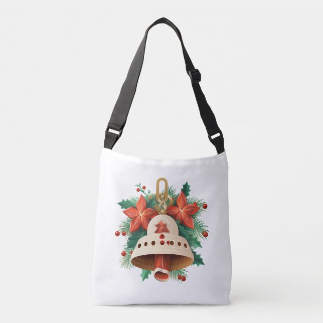 Christma Bell Tragetaschen Mit Langen Trägern (Vorderseite)