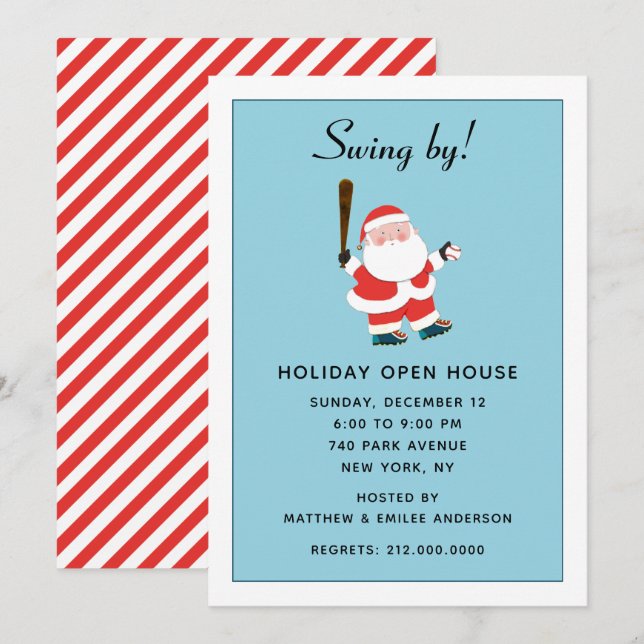 Christma Holiday Party Einladung (Vorne/Hinten)