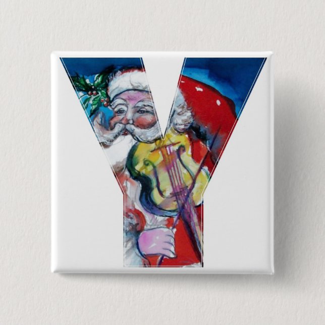 CHRISTMAI Y BRIEF / SANTA MIT VIOLIN MONOGRAM BUTTON (Vorderseite)