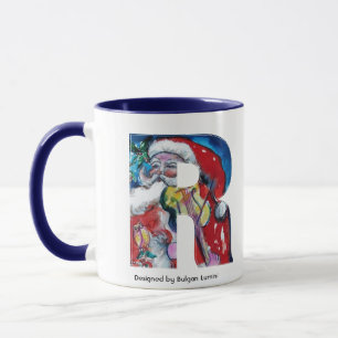 CHRISTMAL R SCHREIBEN / SANTA MIT VIOLIN-MONOGRAMM TASSE